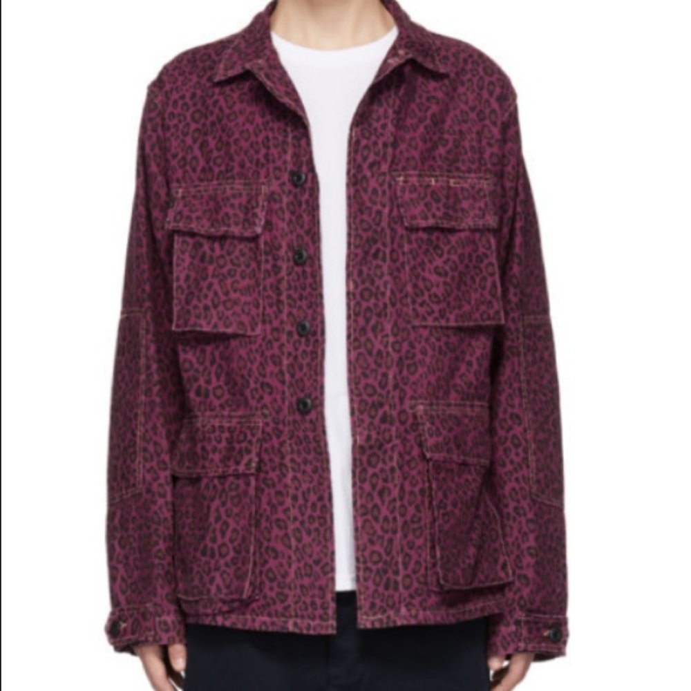 Adaptation Leopard Print Utility Jacket